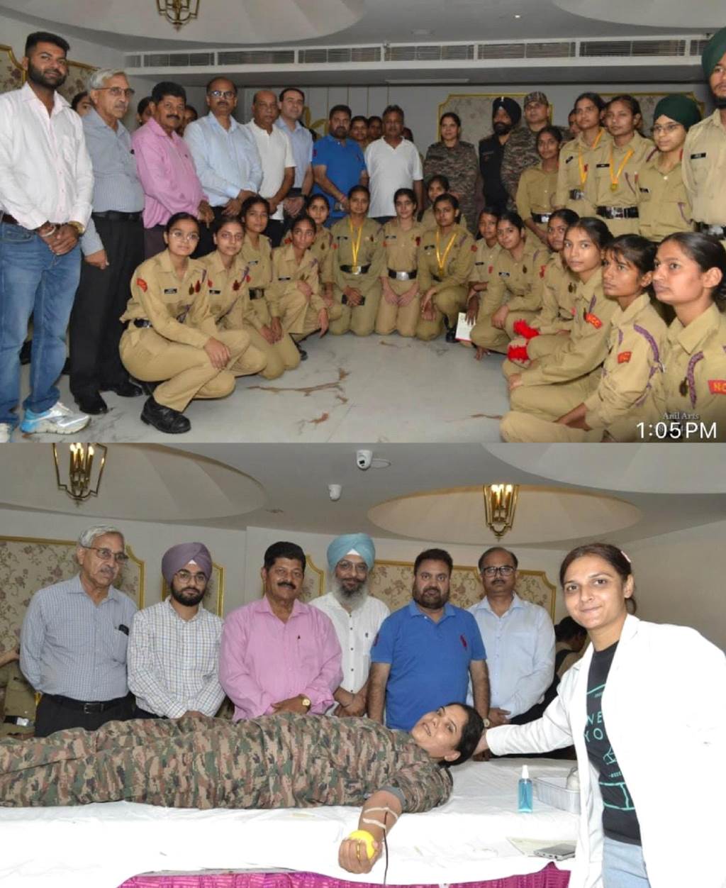 Blood donation camp successfully organized in Patiala more than 200 NCC cadets and citizens registered
